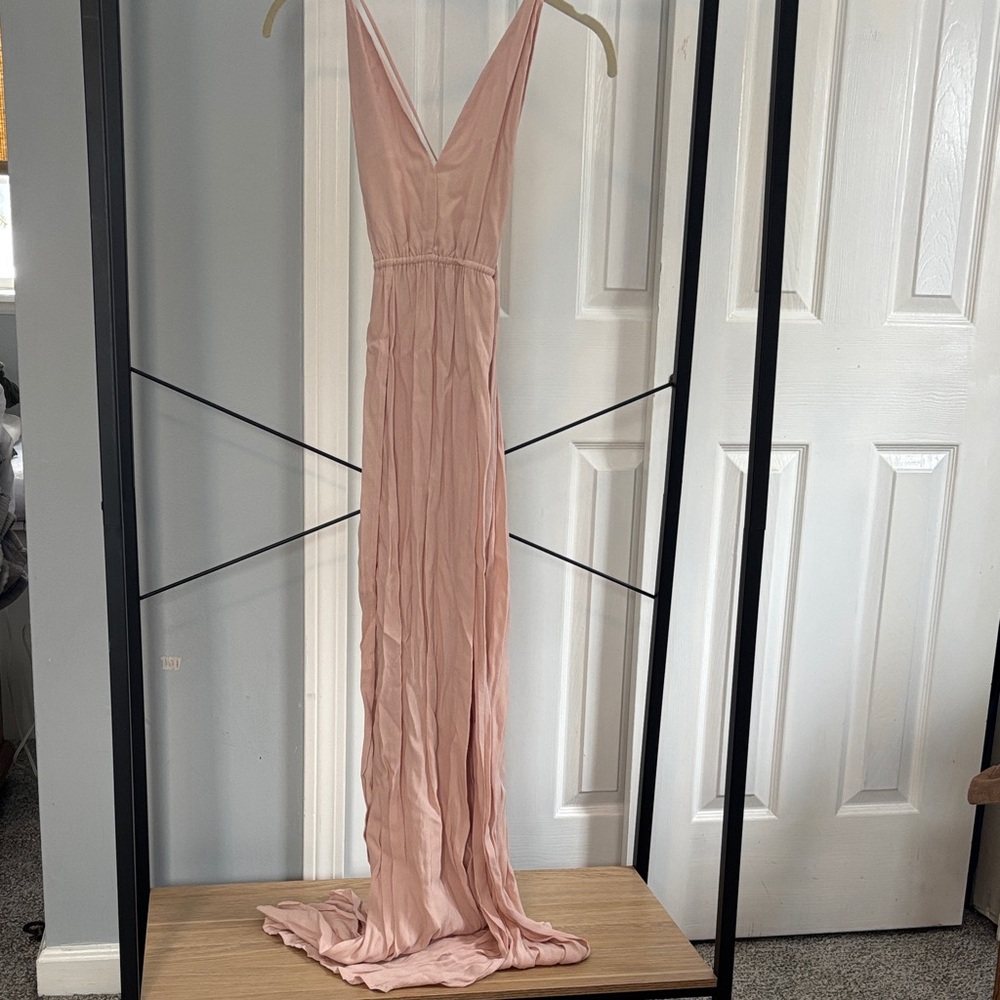 Elegant Pink Evening Gown